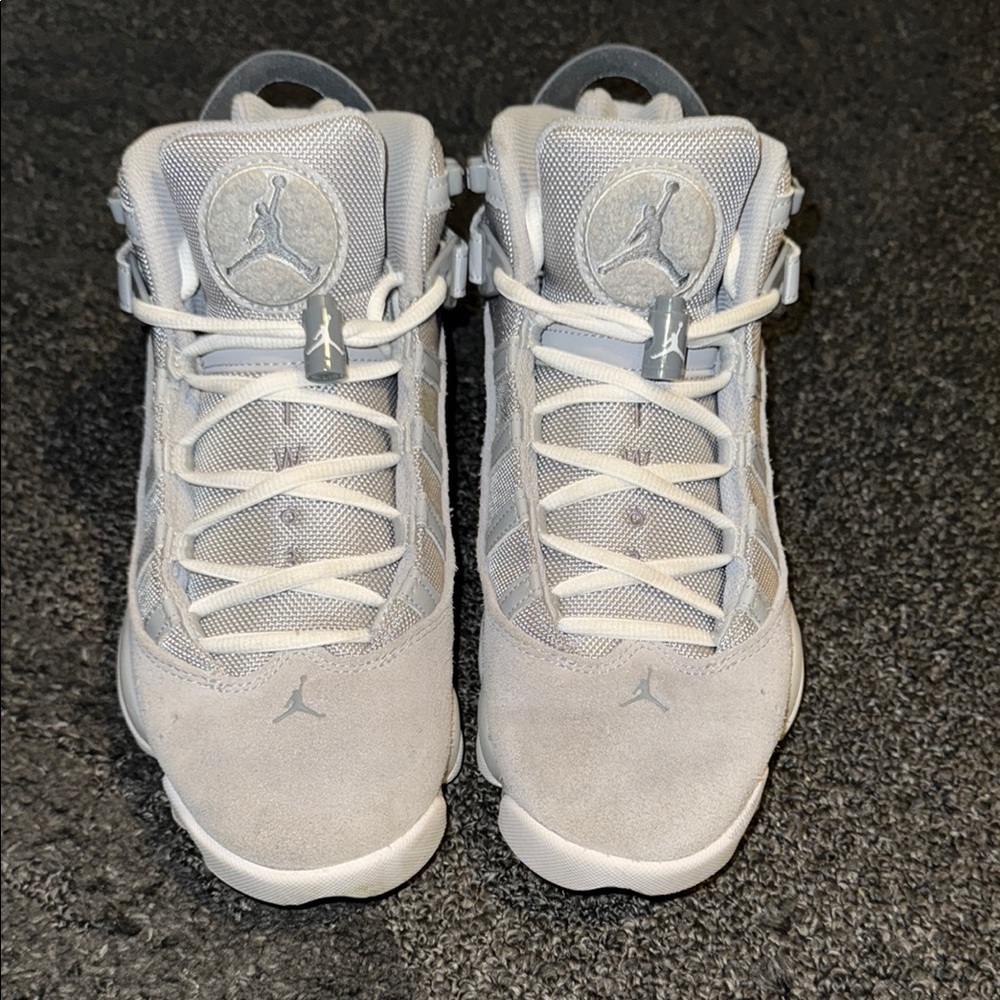 Kids/mens wolf gray Jordan Sneakers